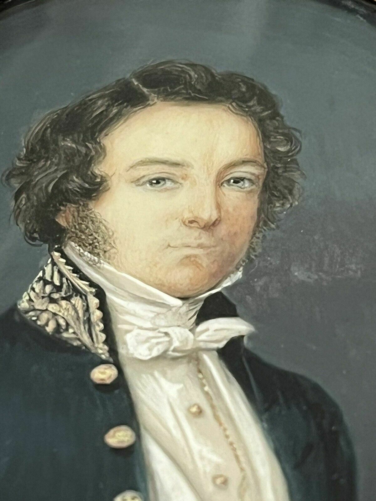Georgian Portrait Miniature, 1700s photo for sale