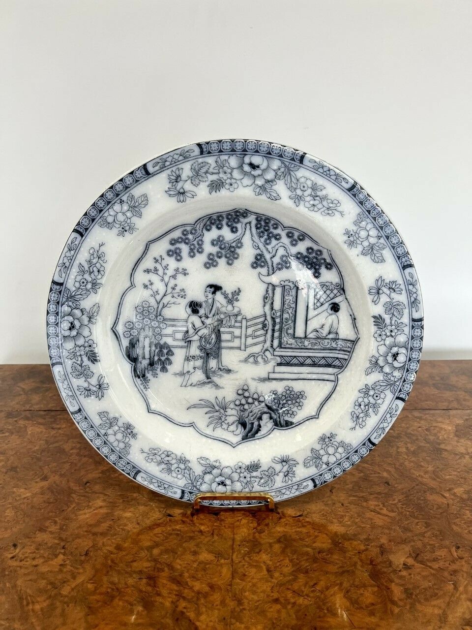 Quality Pair Of Victorian Blue And White Chargers photo Home Decor