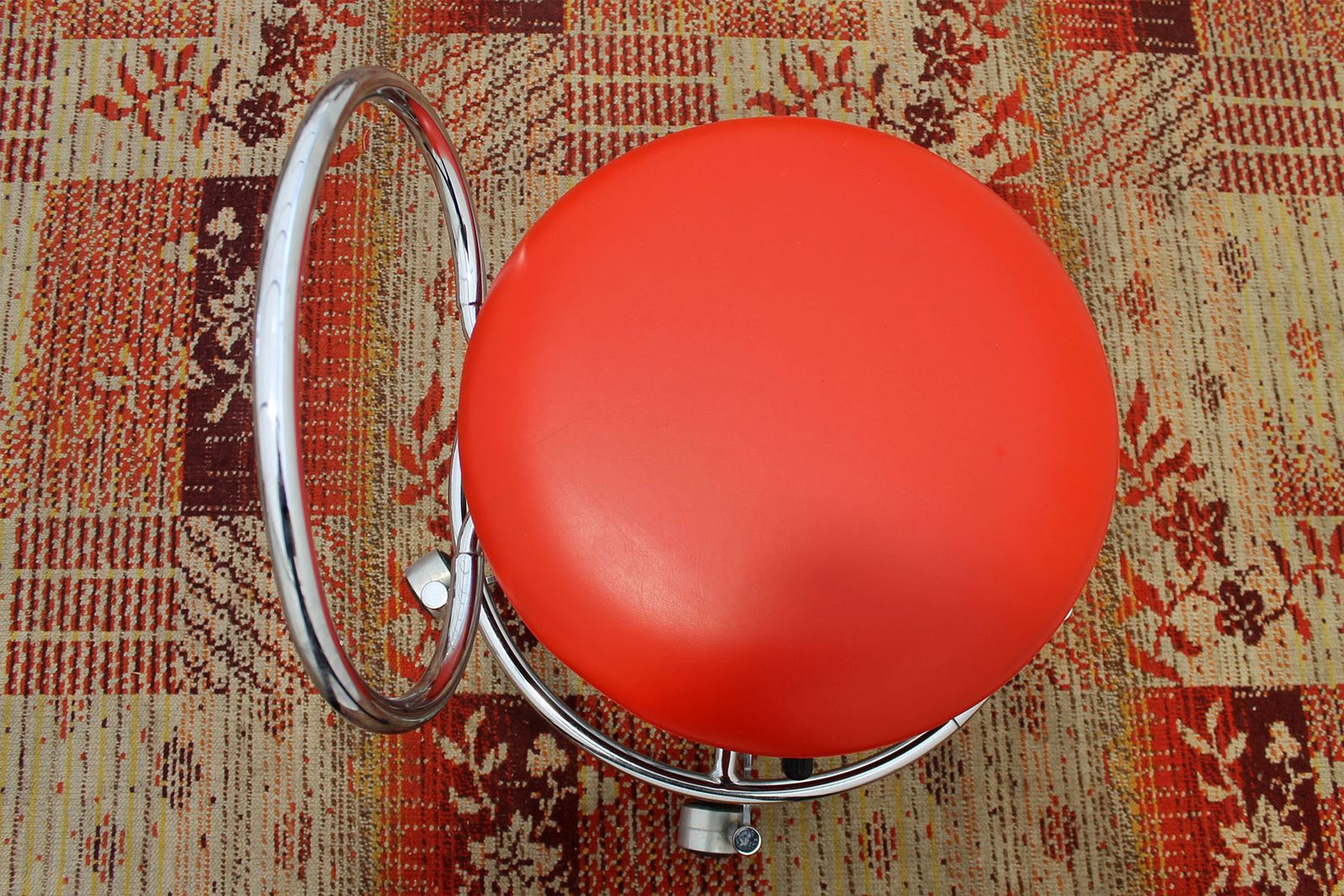 Vintage Chrome Swivel Chair Or Stool By Kovona, Czechoslovakia 1980´S photo 275.0