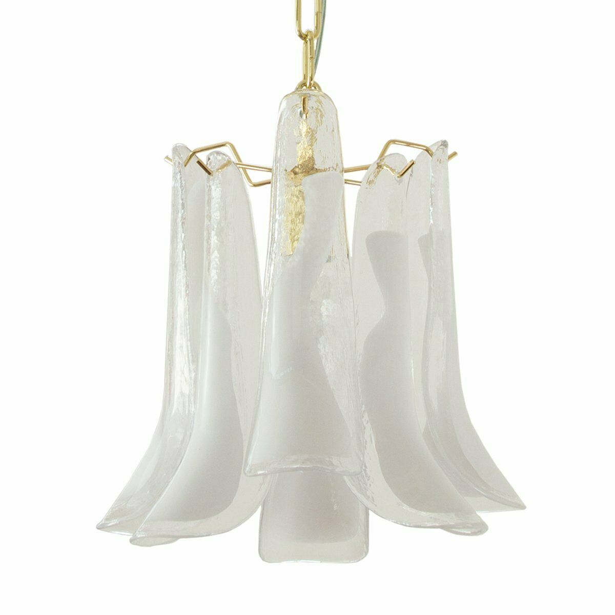 Pendant Lamp In Murano Crystal And White Glass, Italy, 90s photo furniture