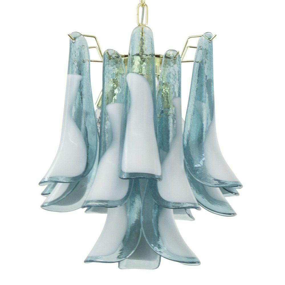 Italian Murano Glass Petal Chandelier, 1990s photo furniture