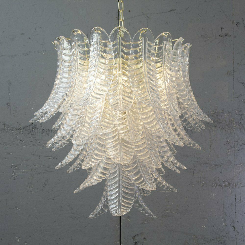 Suspension Chandelier  Made In Italy In Murano Glass Crystal Color, 1990s photo Lighting