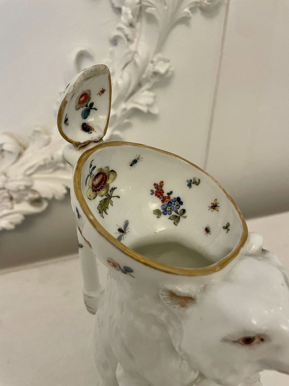 Rare Antique Early Period Meissen Porcelain Jug photo vintage