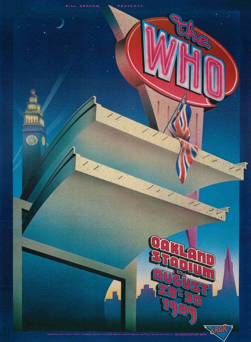 The Who   Oakland Stadium Original Vintage Poster