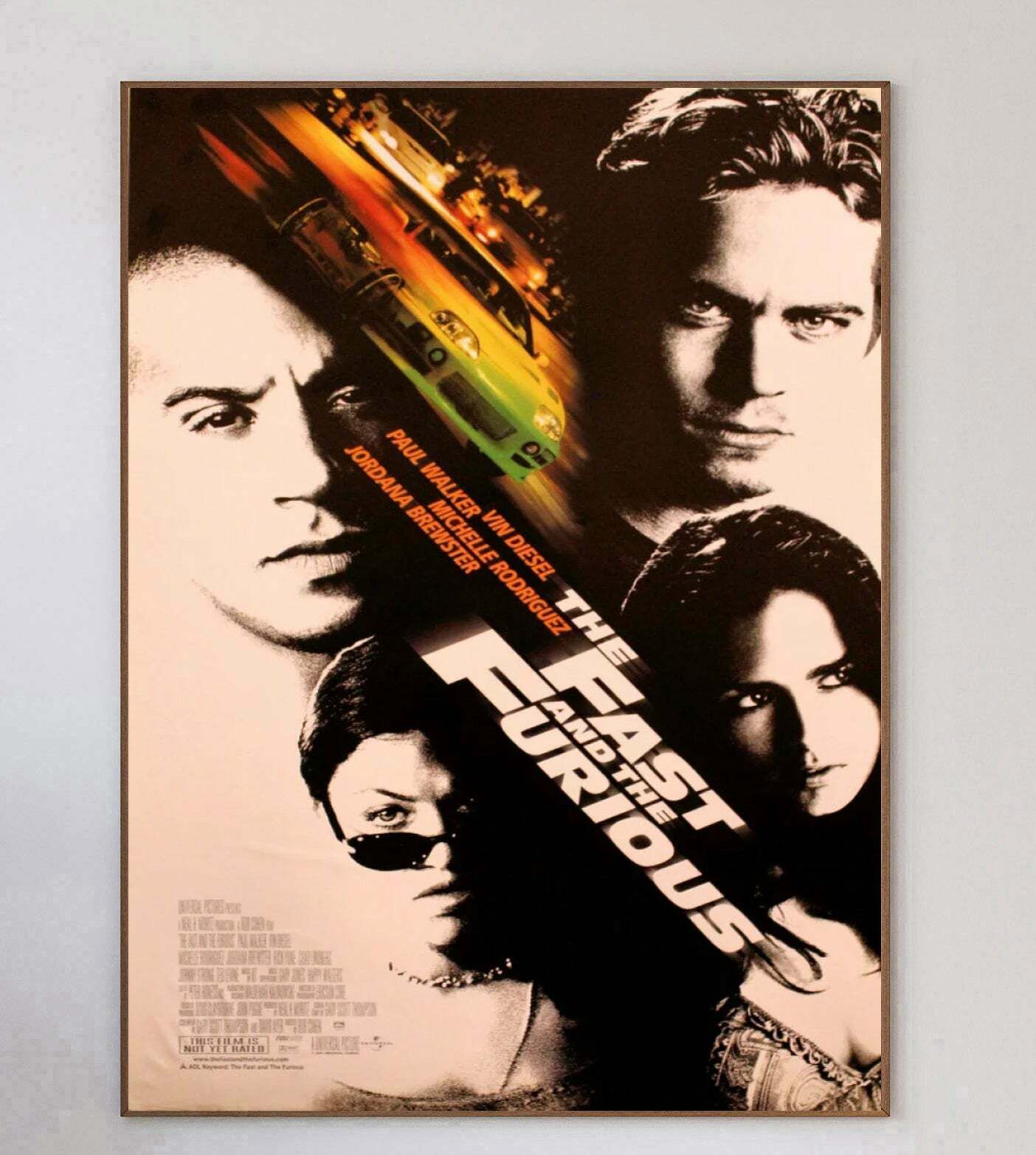 The Fast & The Furious Original Vintage Poster photo 348.0