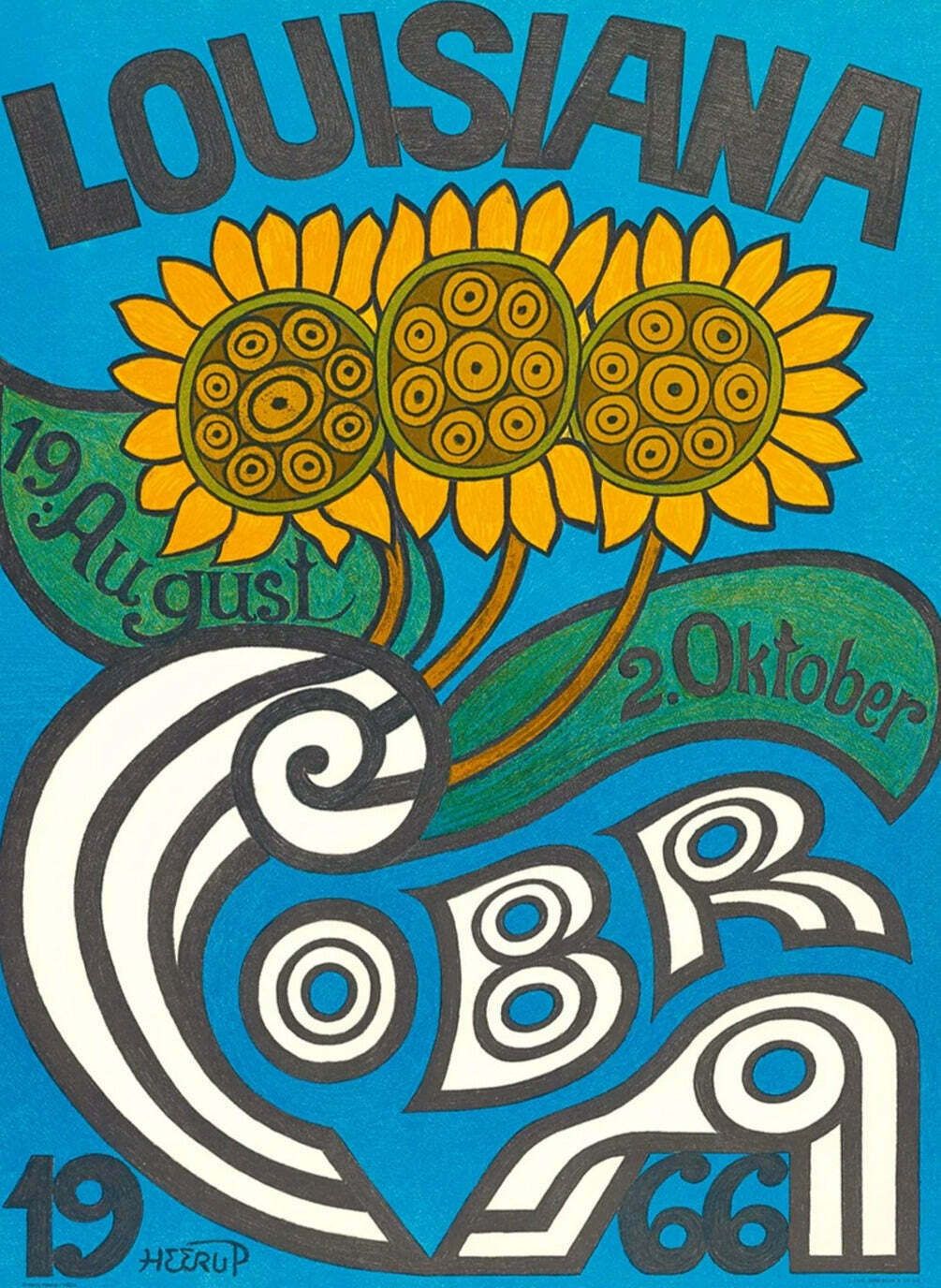Henry Heerup  Cobra   Louisiana  Original Vintage Poster