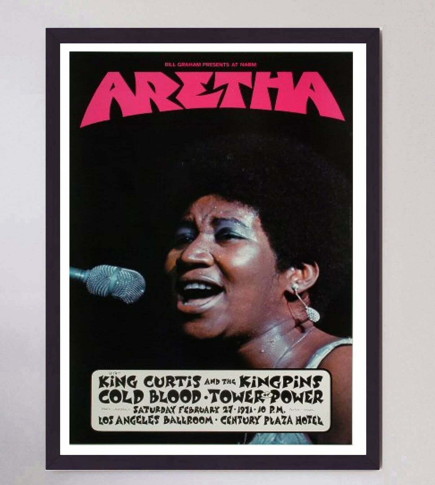 Aretha Franklin   Los Angeles Ballroom Original Vintage Poster photo furniture