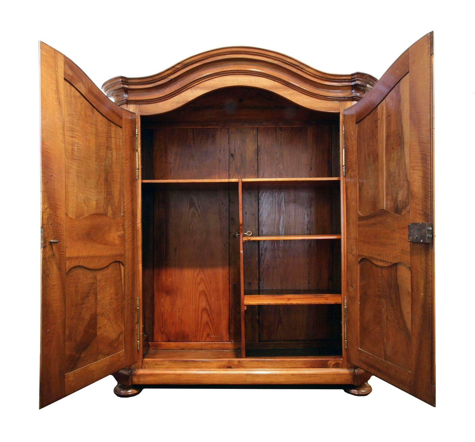 18th Century Baroque Wardrobe In Solid Walnut photo furniture