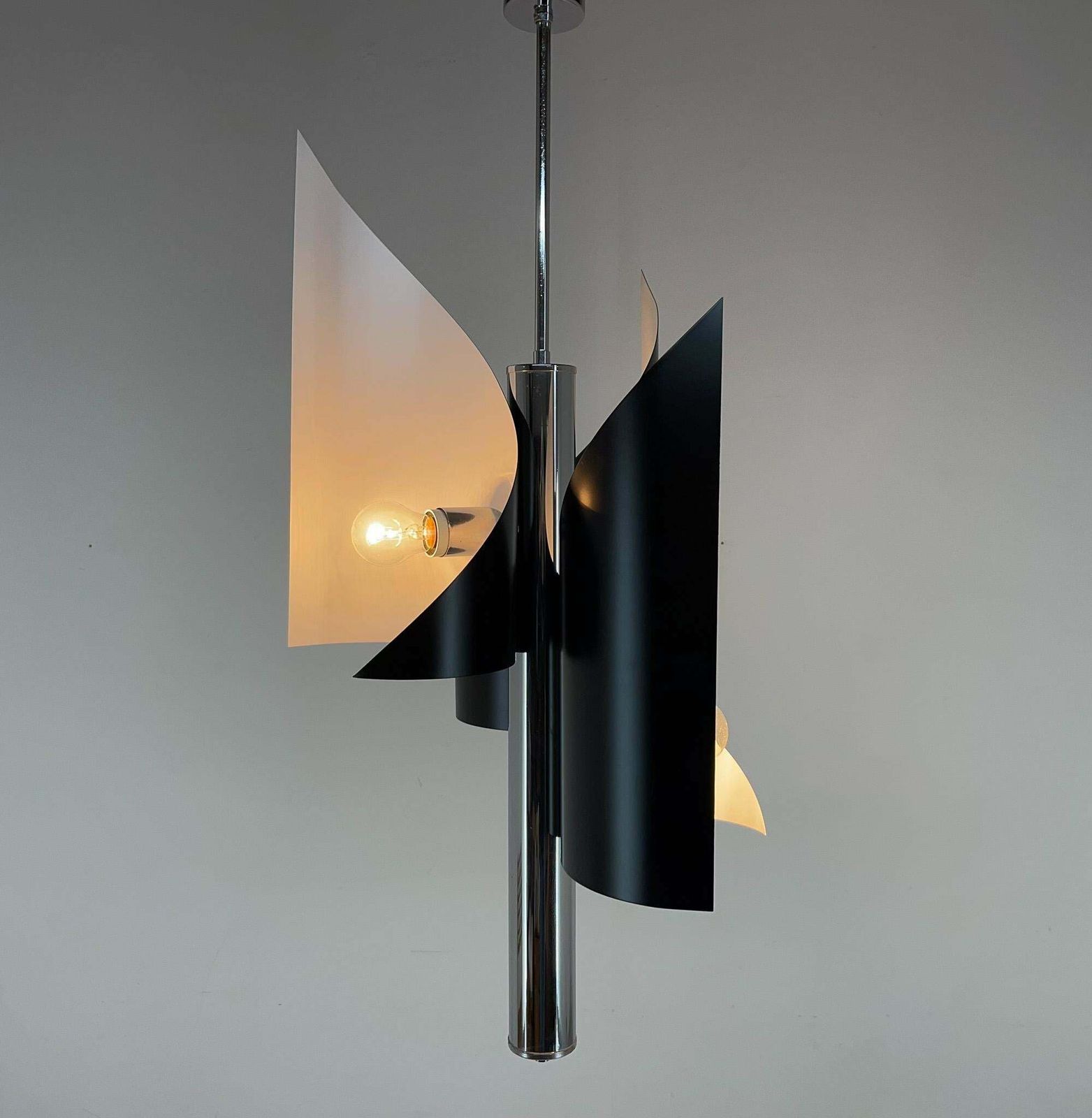 Italian Asymetrical Space Age Chandelier, 1970's photo furniture