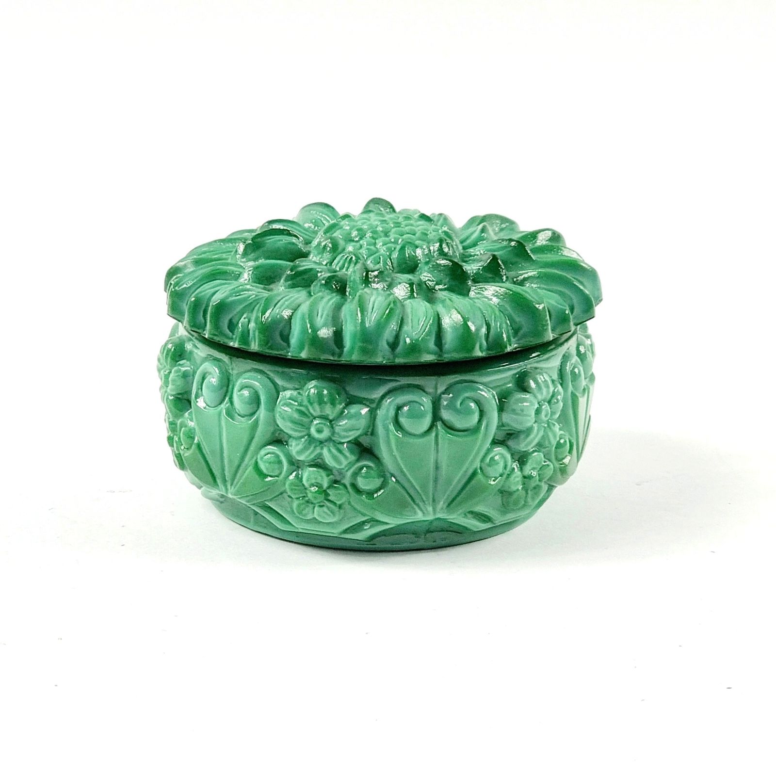 Vintage Bohemian Glass Jewelry Box By Heinrich Hoffman, Czechoslovakia, 1970s
