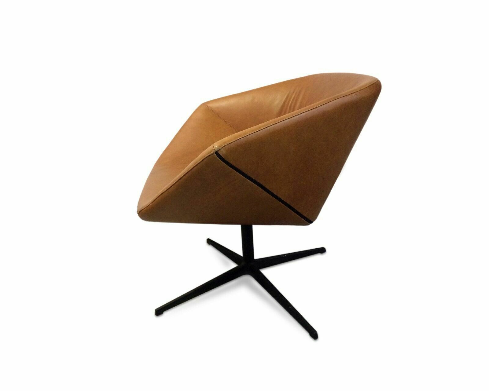 Montis Swivel Chairs In Tan Leather By Niels Bendtsen, 2010, Set Of 2 photo 2800.0