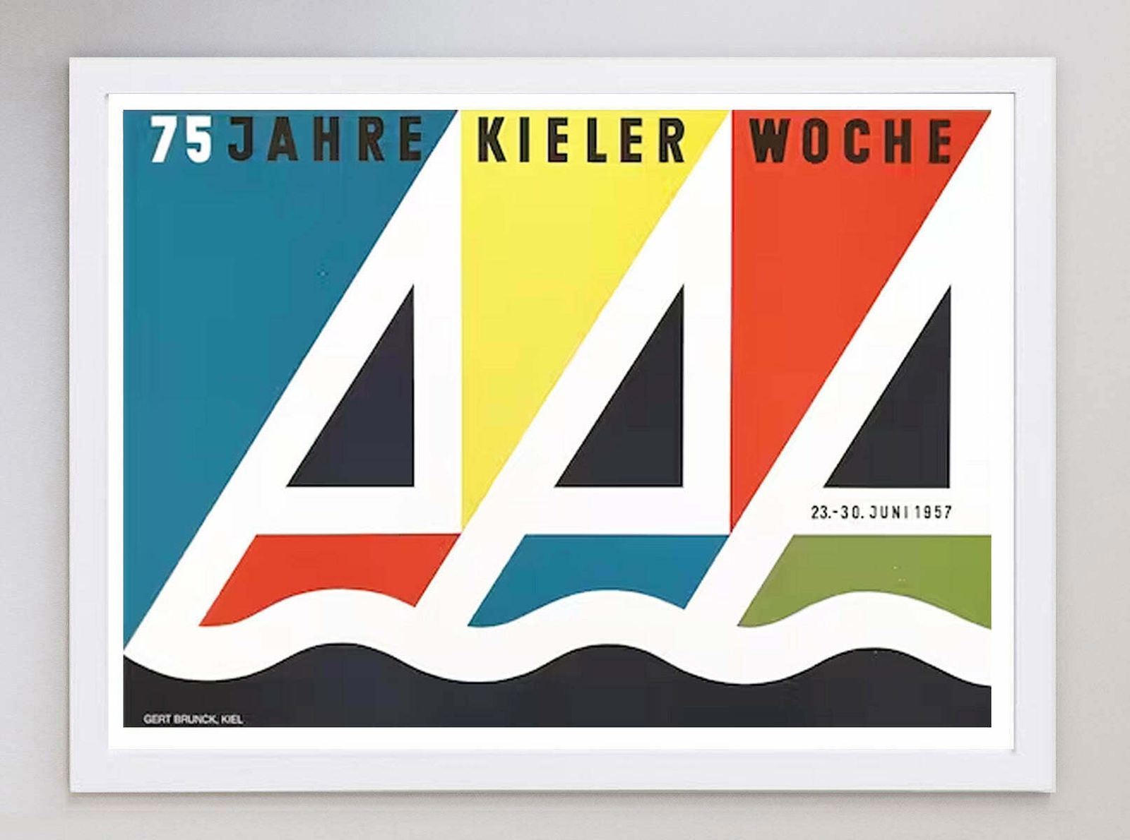 Kiel Week (Kieler Woche) 1957 Original Vintage Poster photo for sale