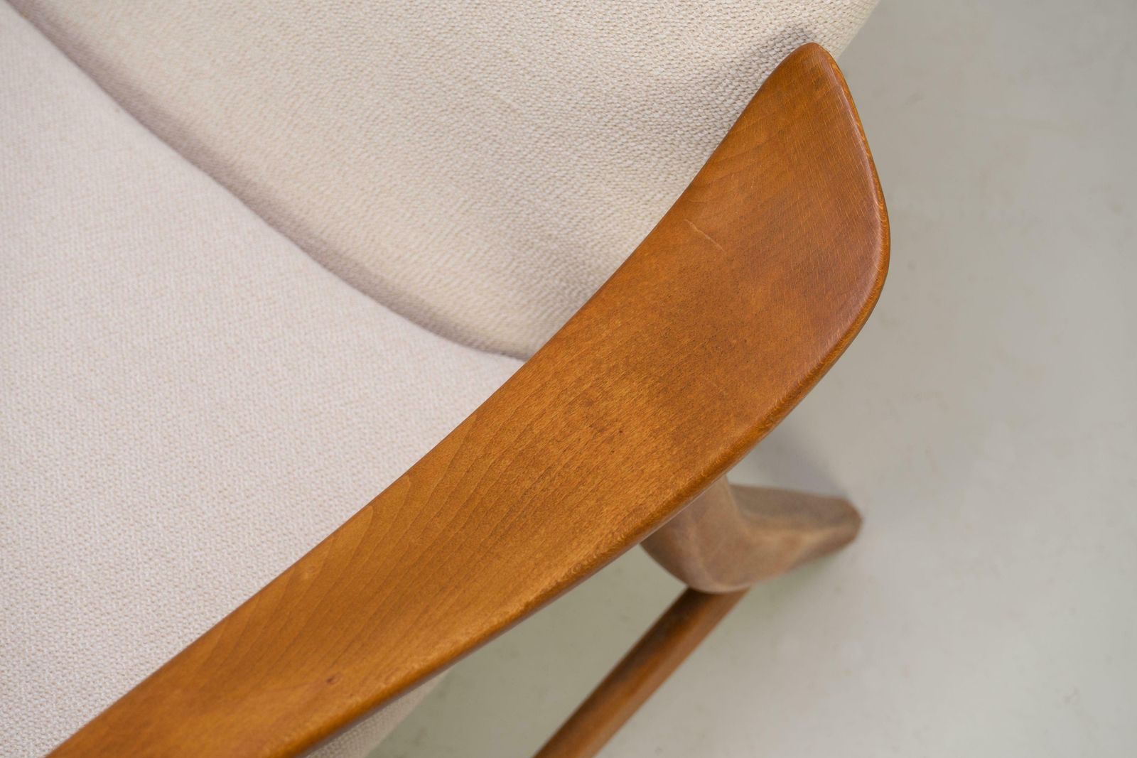 Highback Chair By Henry Schubell For Vik & Blindheim, Denmark, 1950s photo vintage