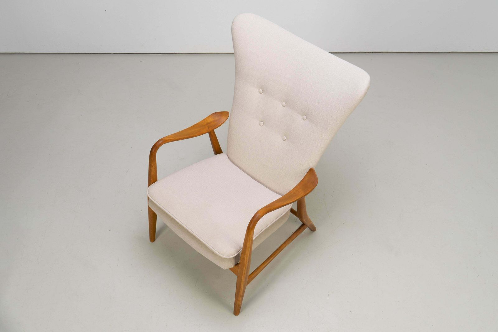 photo furniture Highback Chair By Henry Schubell For Vik & Blindheim, Denmark, 1950s