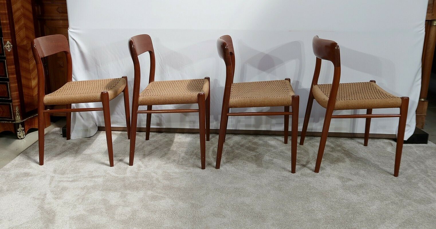 4 Model “75” Chairs By Niels Otto Moller, Denmark – 1960 photo 4635.0