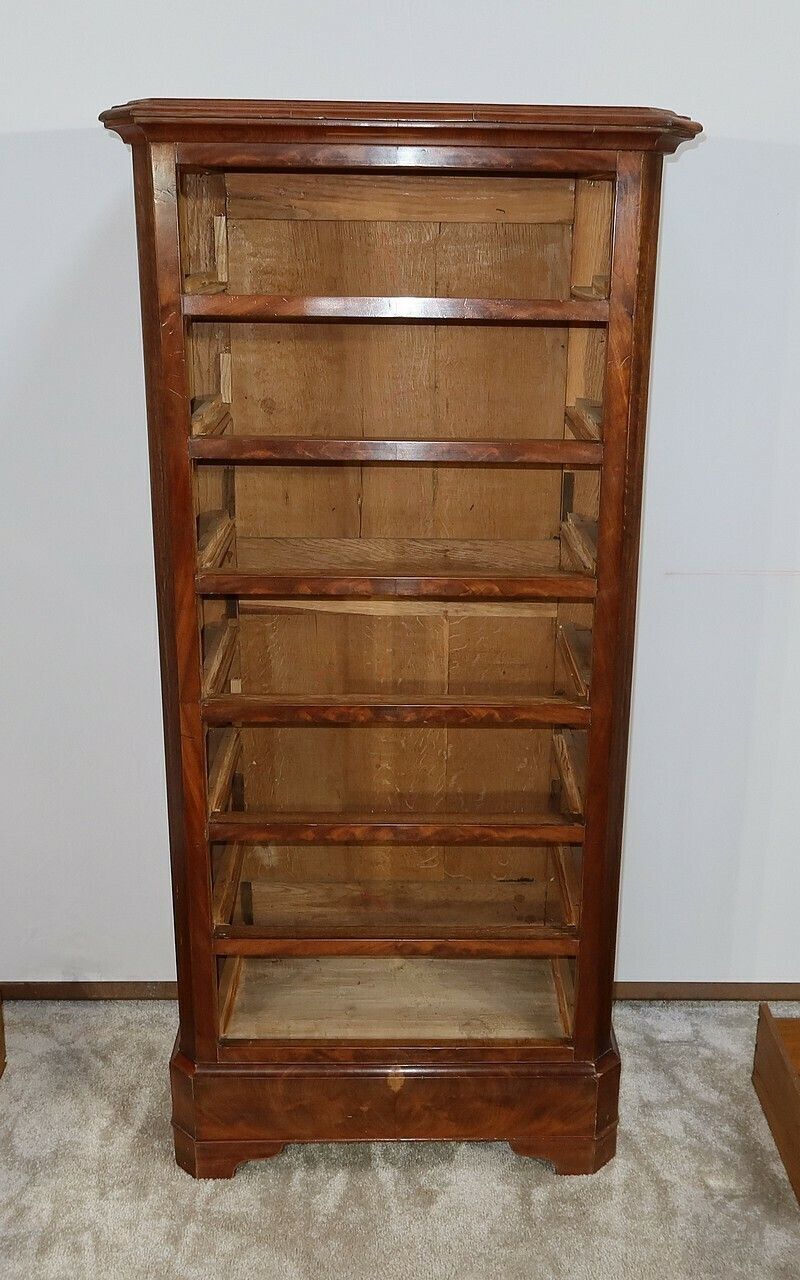photo vintage Narrow Semainier In Mahogany   Late 19th Century
