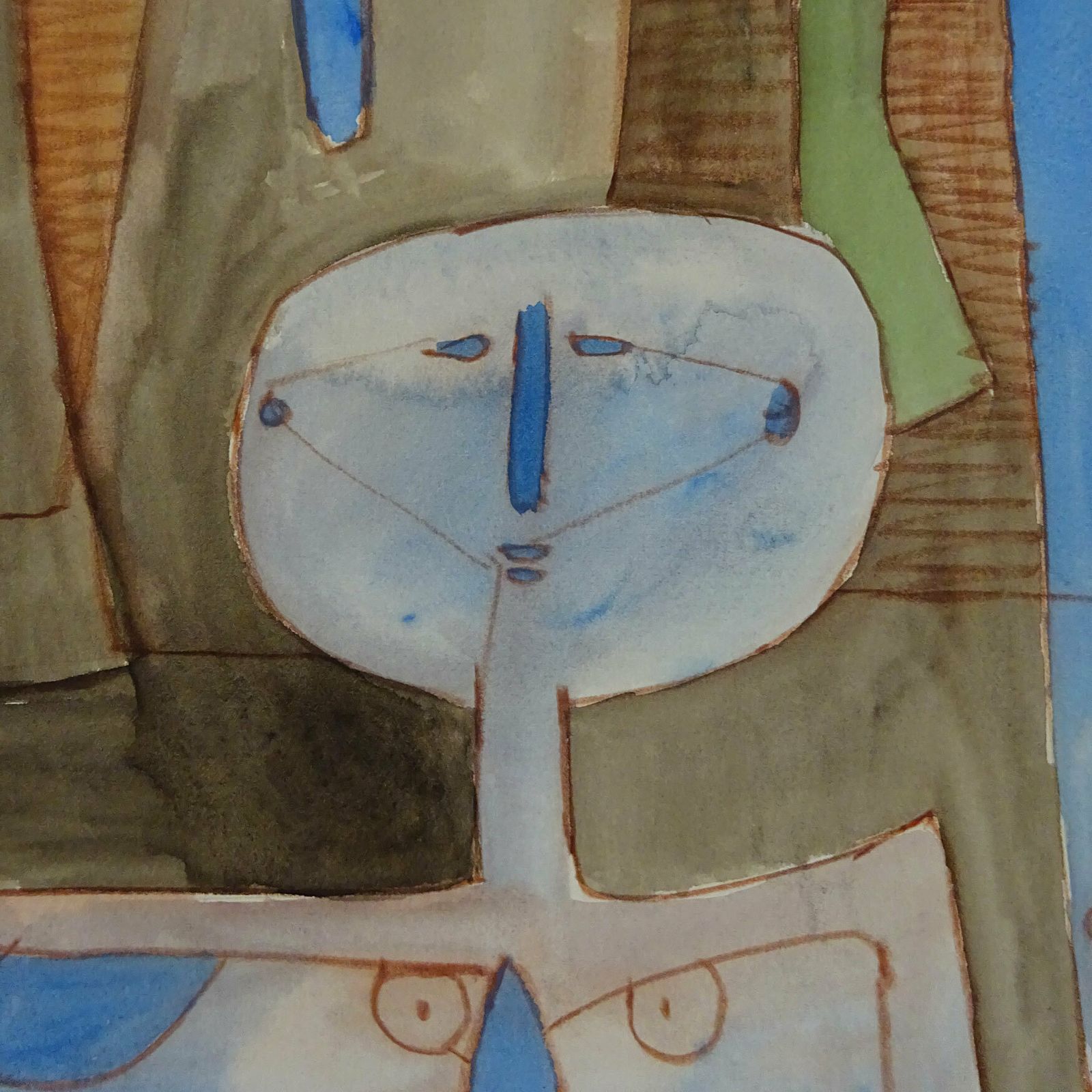 Hannes Postma, “Man En Vrouw”, 1957, Original Signed Art Brut Painting photo Art