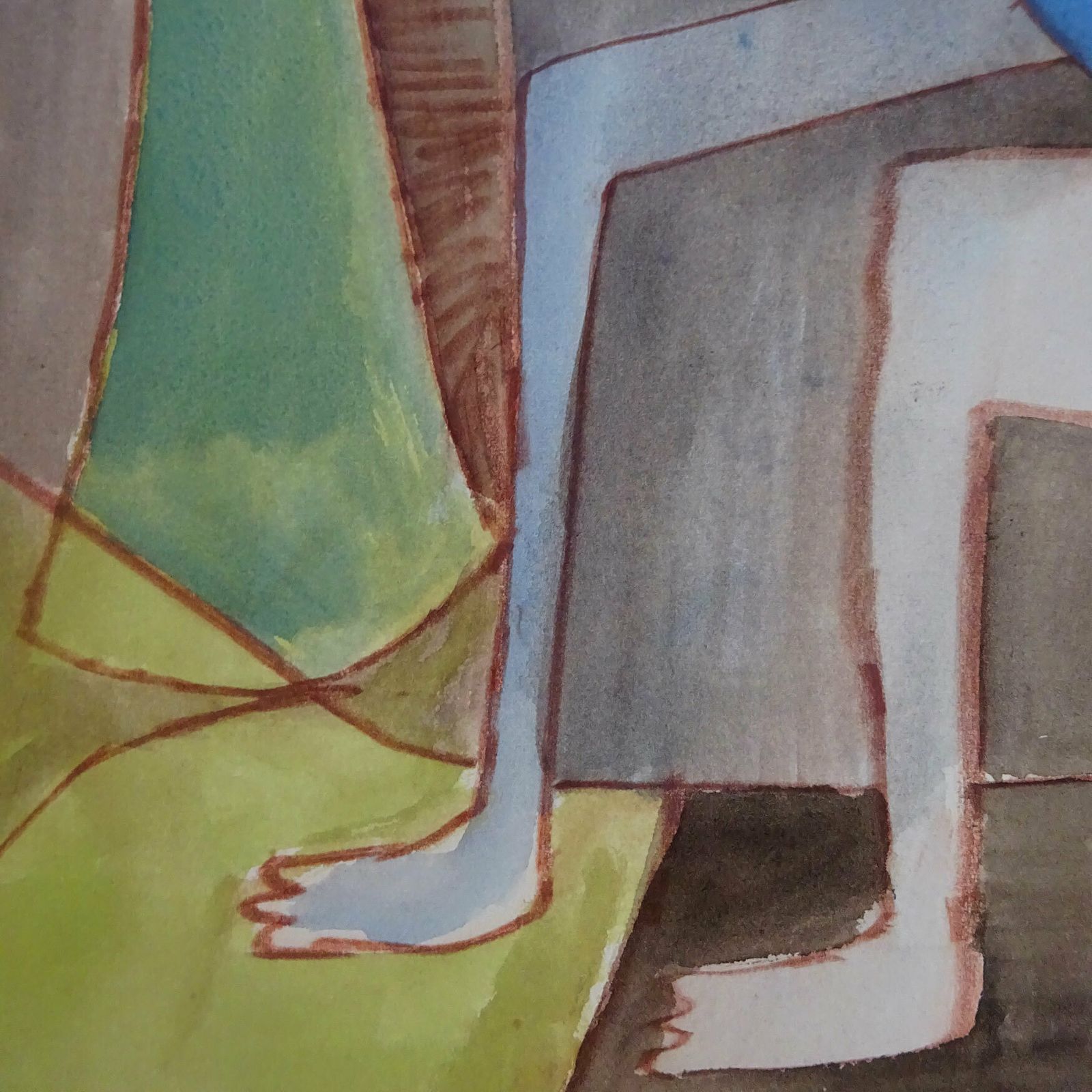 Hannes Postma, “Man En Vrouw”, 1957, Original Signed Art Brut Painting photo 1400.0