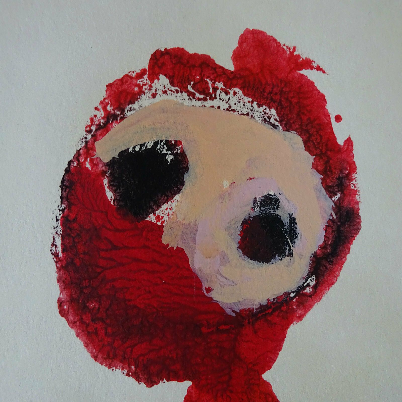 Harm Van Ee, “Masks”, 1988, Original Signed Art Brut Painting photo 350.0