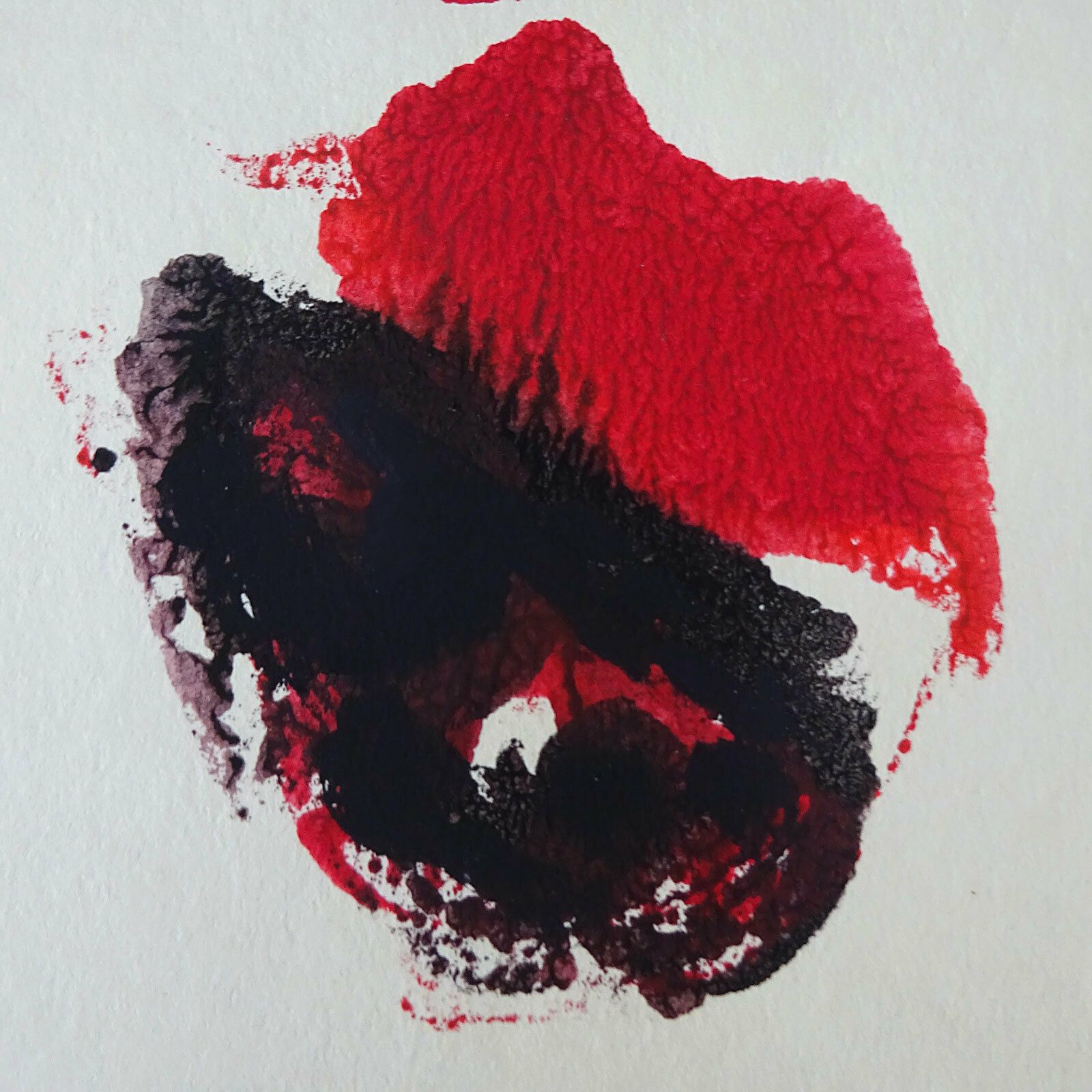 Harm Van Ee, “Masks”, 1988, Original Signed Art Brut Painting photo vintage