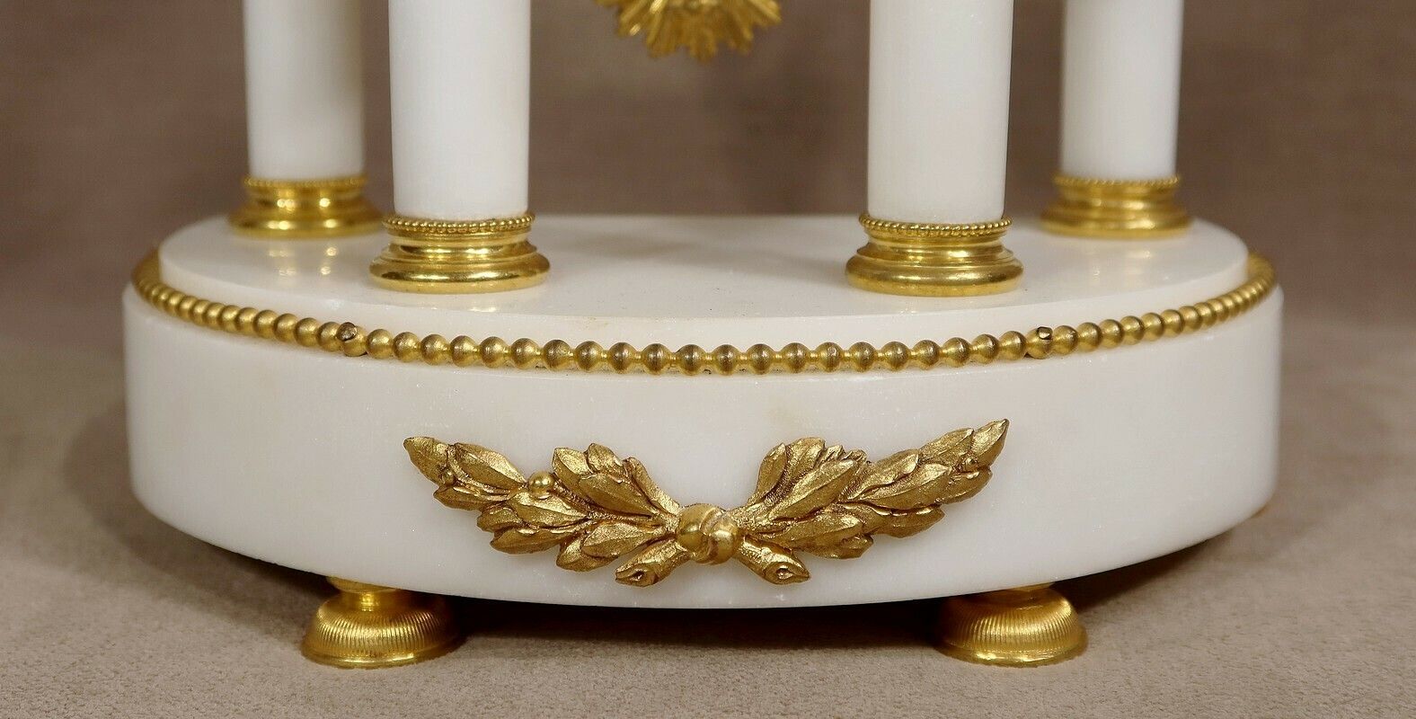 photo for sale Marble And Gilt Bronze Pendulum, Maison Planchon, Louis XVI – 19th Century