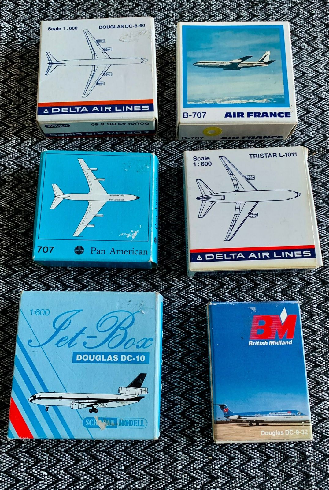 Vintage Scale Model Airplanes Boxed And Unused X 6 Collectible Toys photo buy