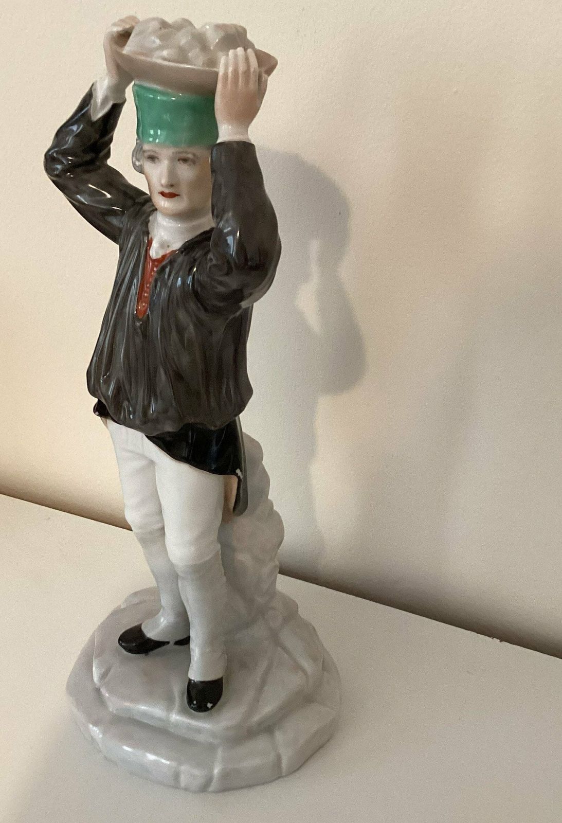 Fuerstenberg Porcelain Miner Candleholder Porzellan Bergman Figurine photo vinterior