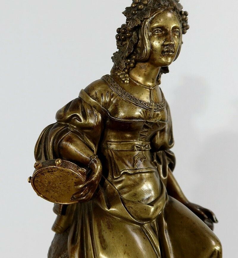 photo for sale Marble And Bronze Pendulum, Louis XVI Style, Restoration Period – Early 19th Century