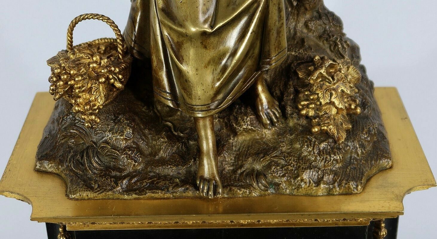 Home Decor Marble And Bronze Pendulum, Louis XVI Style, Restoration Period – Early 19th Century photo