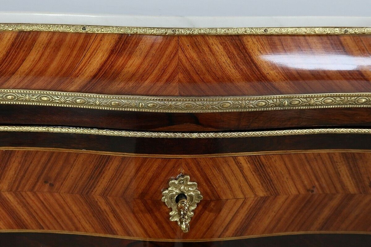 Furniture Semainier Secretaire In Precious Wood, Napoleon III Period   Mid 19th Century photo