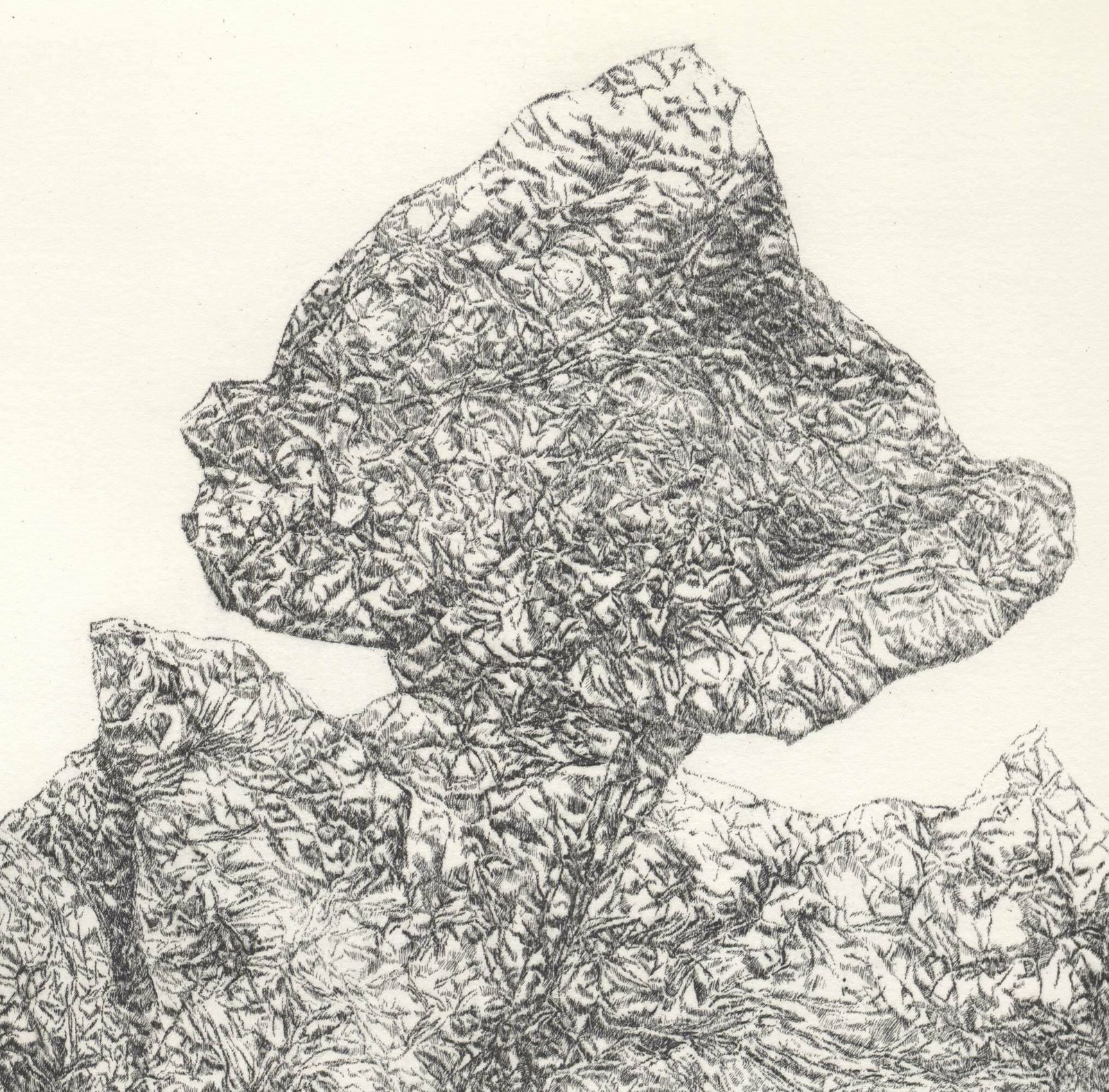 Unknown Artist, “Untitled”, Late 20th Century, Intense Signed Etching Artist Proof photo for sale