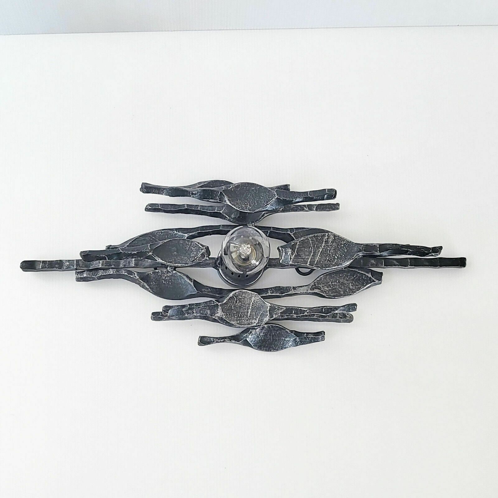 Magnificent Brutalism Vintage 1970 Metal Wall Light 70s 70s 1970s photo furniture