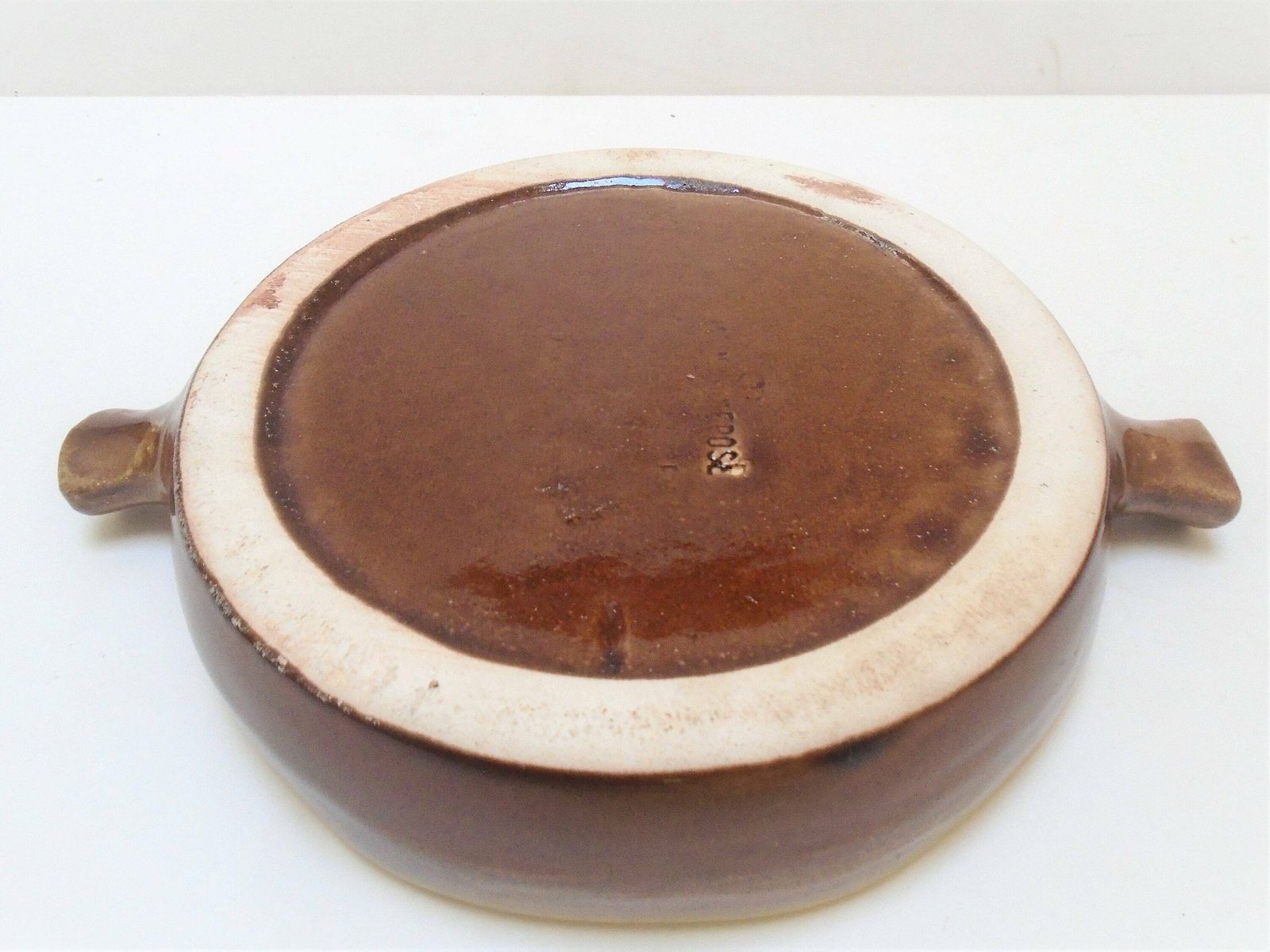 Single Vintage French Emile Henry Stoneware Snail / Escargot Dish / Chunky Snail Plate, Heavy Lemon Yellow And Terracotta photo vintage