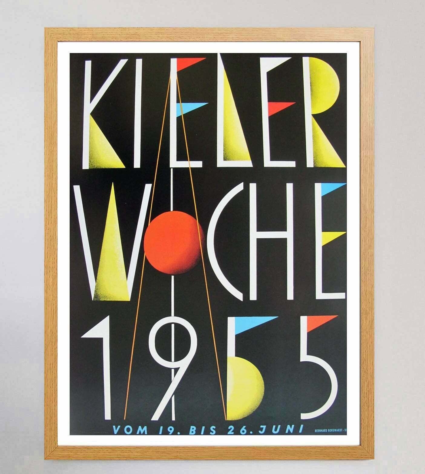 Kiel Week (Kieler Woche) 1955 Original Vintage Poster photo Art