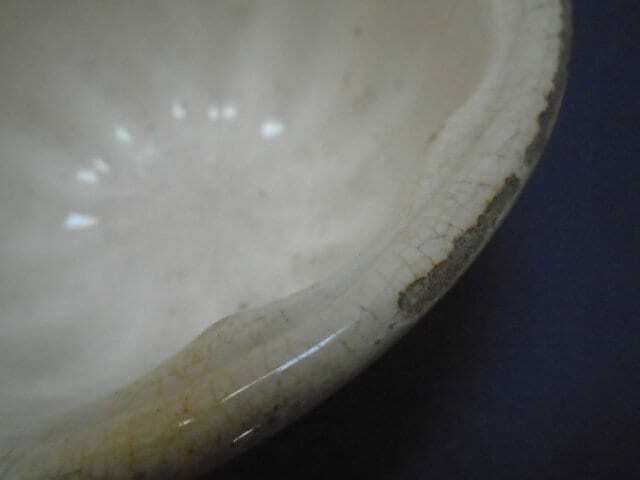 Antique French Stoneware Jelly / Jello Mold / Rustic Farmhouse Round Ceramic Mould photo vinterior