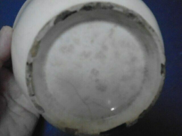 Antique French Stoneware Jelly / Jello Mold / Rustic Farmhouse Round Ceramic Mould photo buy