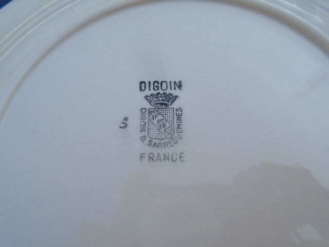 Set Of 2 Vintage French Fish Plates, Fish Design, Digoin Sarreguemines, Made In France photo 60.0