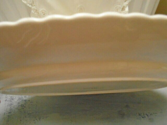 Large Vintage Oval White China Serving Plate With Pheasants / Thanksgiving Server / Turkey Or Game Serving Dish, Made In England photo buy