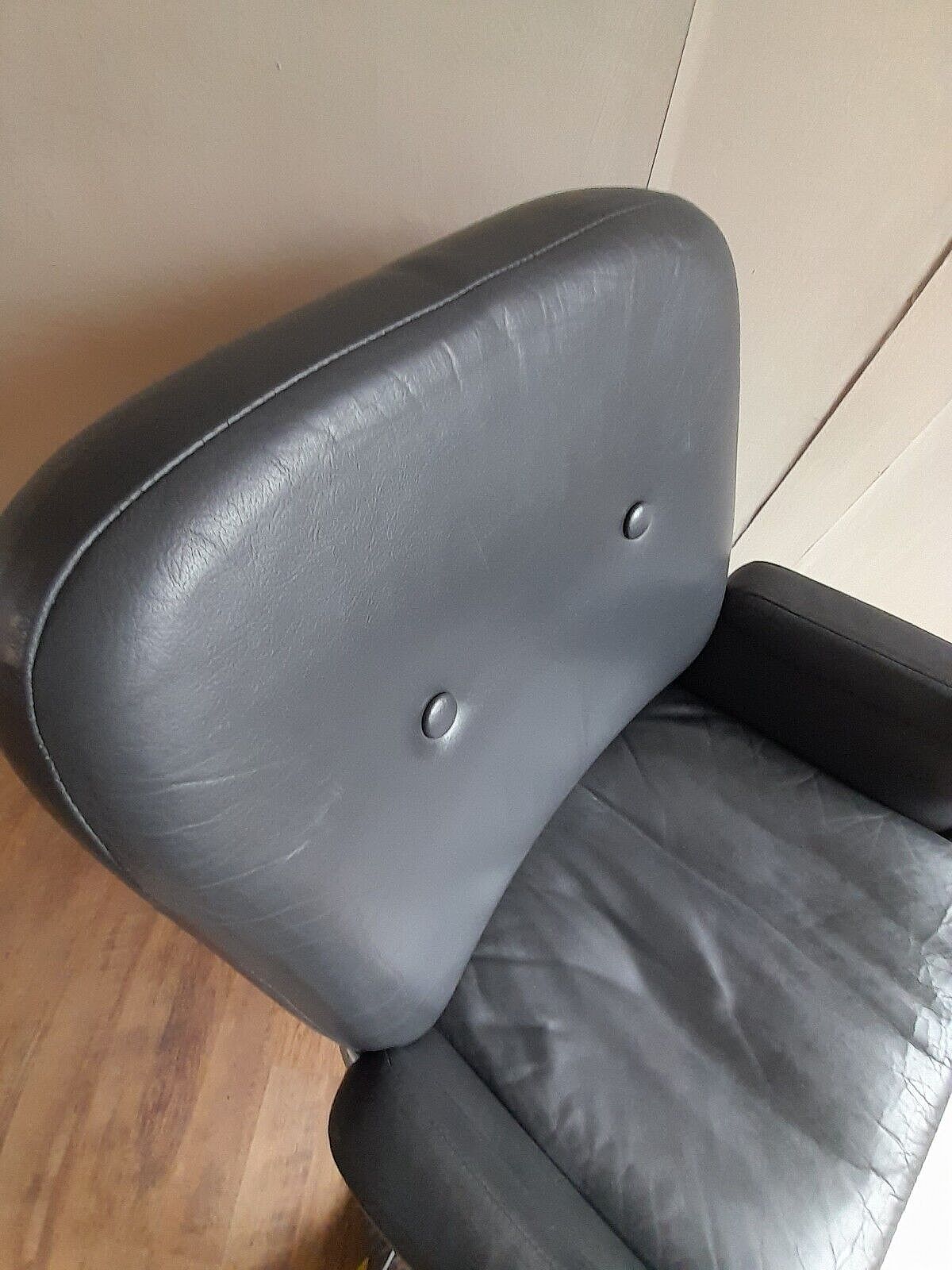 Frank Doerner For Evertaut Mid Century Leather Recliner / Swivel Chair photo buy