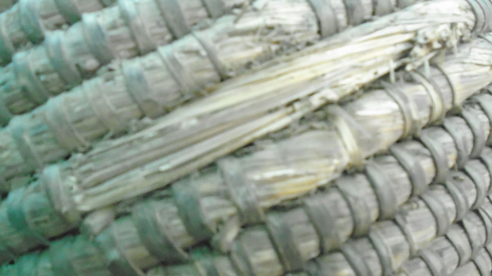 Antique French Rye Coiled Basket, Large Bourgne Woven Rye Grass, Wicker Decor photo for sale