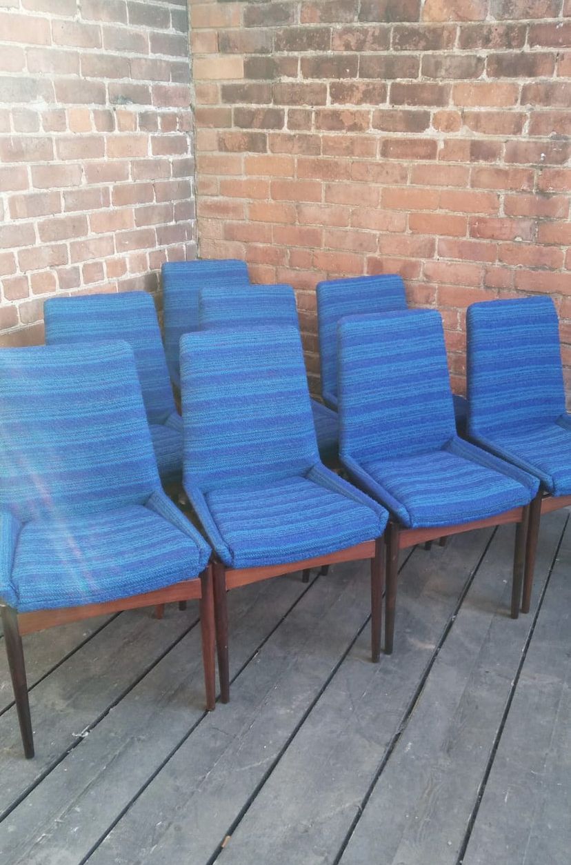 1960’s Set Of 8 Robert Heritage For Archie Shine Dining Chairs