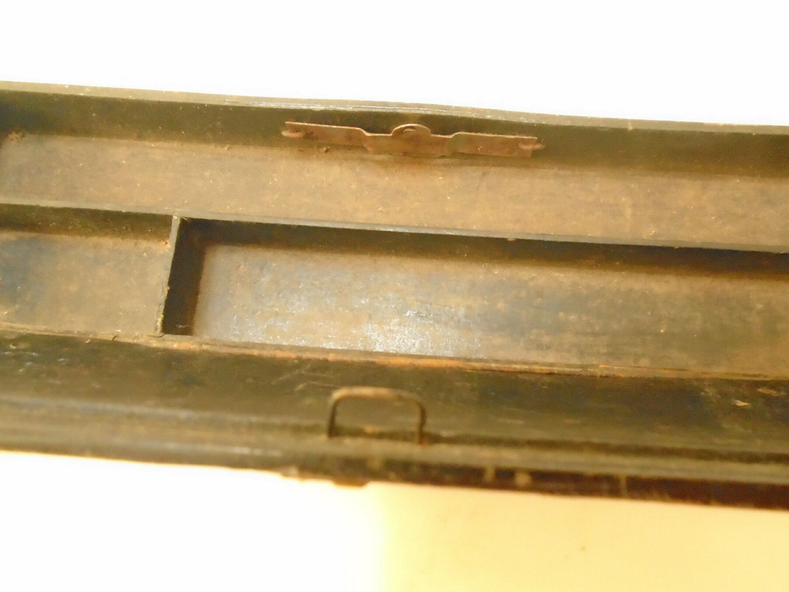Lovely Antique French Wood Pencil Case, Push Button Pen Box, French Plumier, Push Button Opener, 1900s photo Home Decor