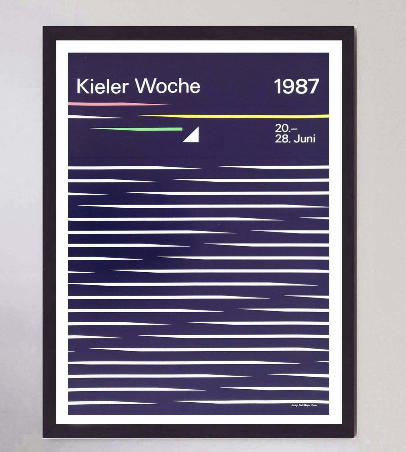 Kiel Week (Kieler Woche) 1987, Original Vintage Poster photo furniture