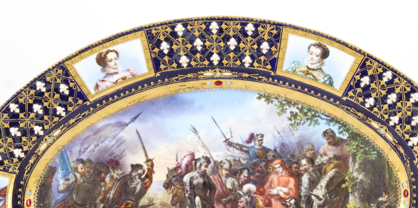 Antique French Sevres Oval Porcelain Dish Late 18th Century photo Home Decor