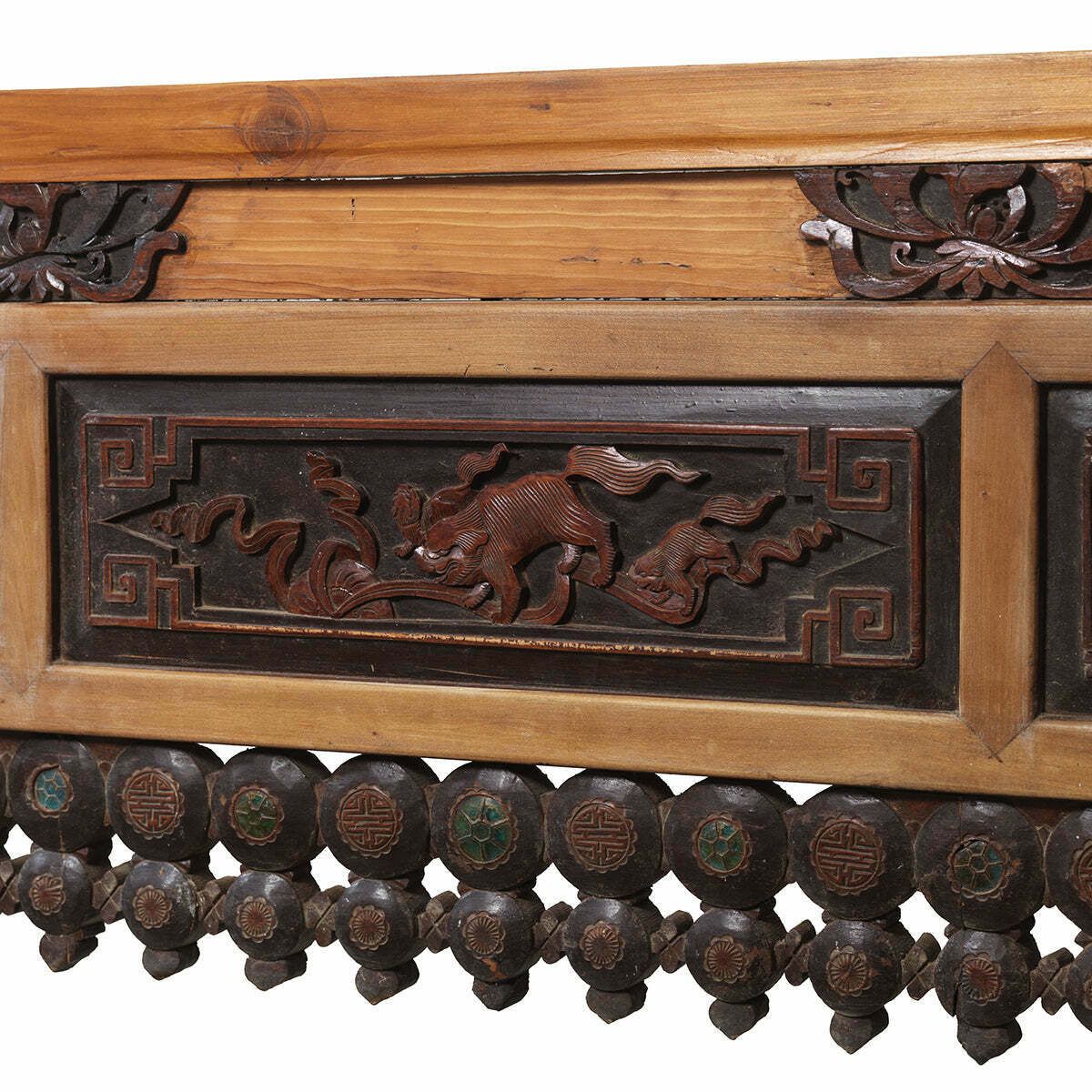 Chinese Marriage Bed Fascia With Scroll Feet photo furniture