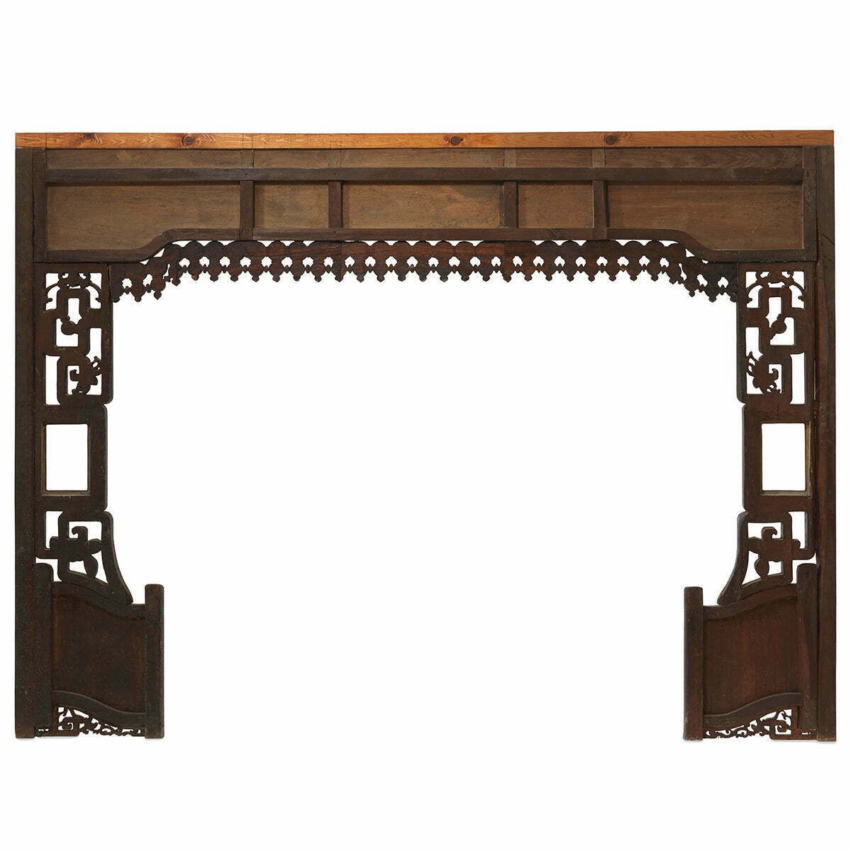 Chinese Marriage Bed Fascia With Scroll Feet photo for sale