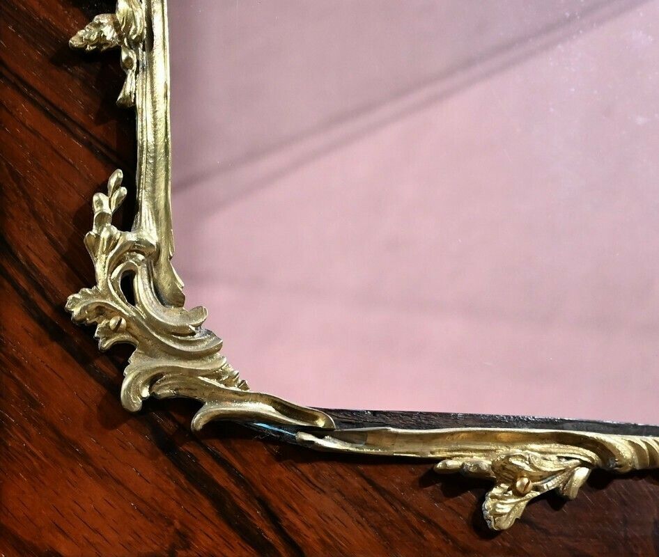 photo buy Showcase 2 Doors In Rosewood, Louis XV Style, Napoleon III Period,  Mid 19th Century