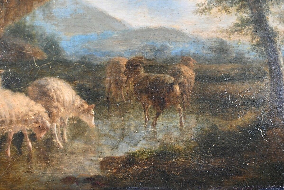Oil Painting, French School, Early 19th Century photo vintage
