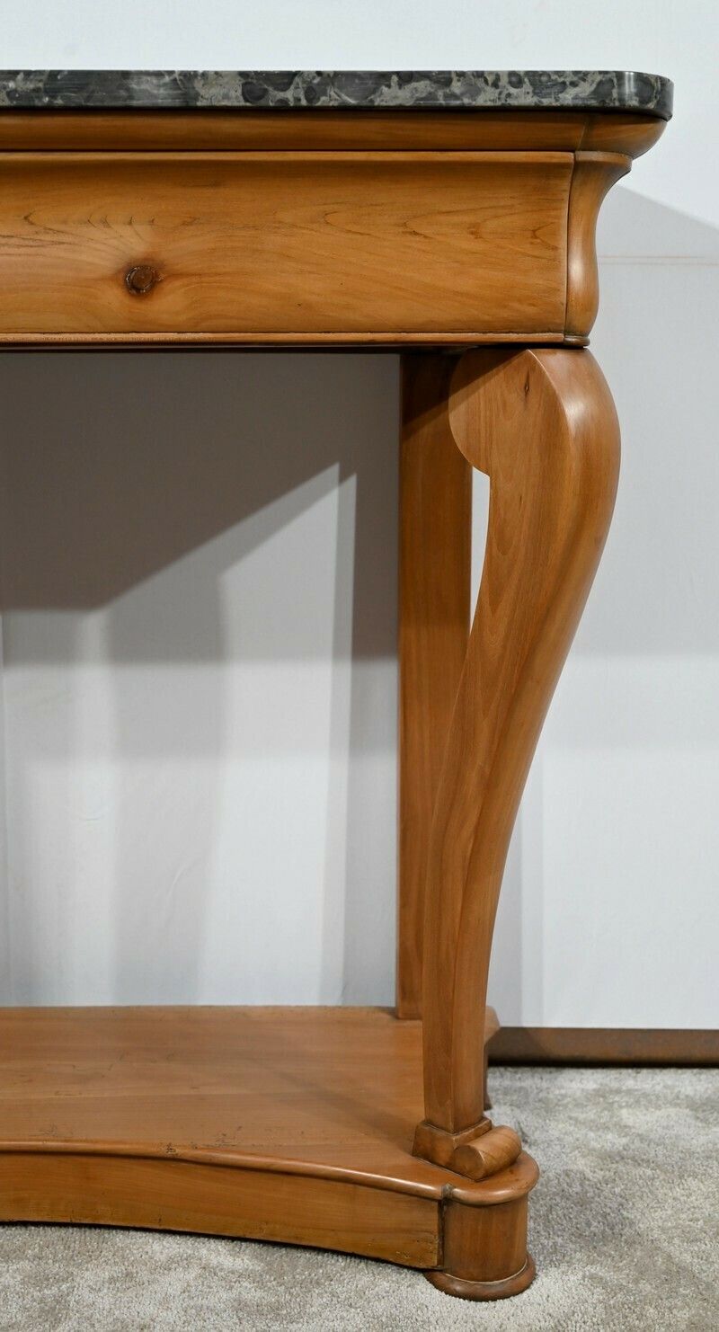 photo vinterior Small Property Console In Cherry, Louis Philippe Period, 1st Part Of The 19th Century