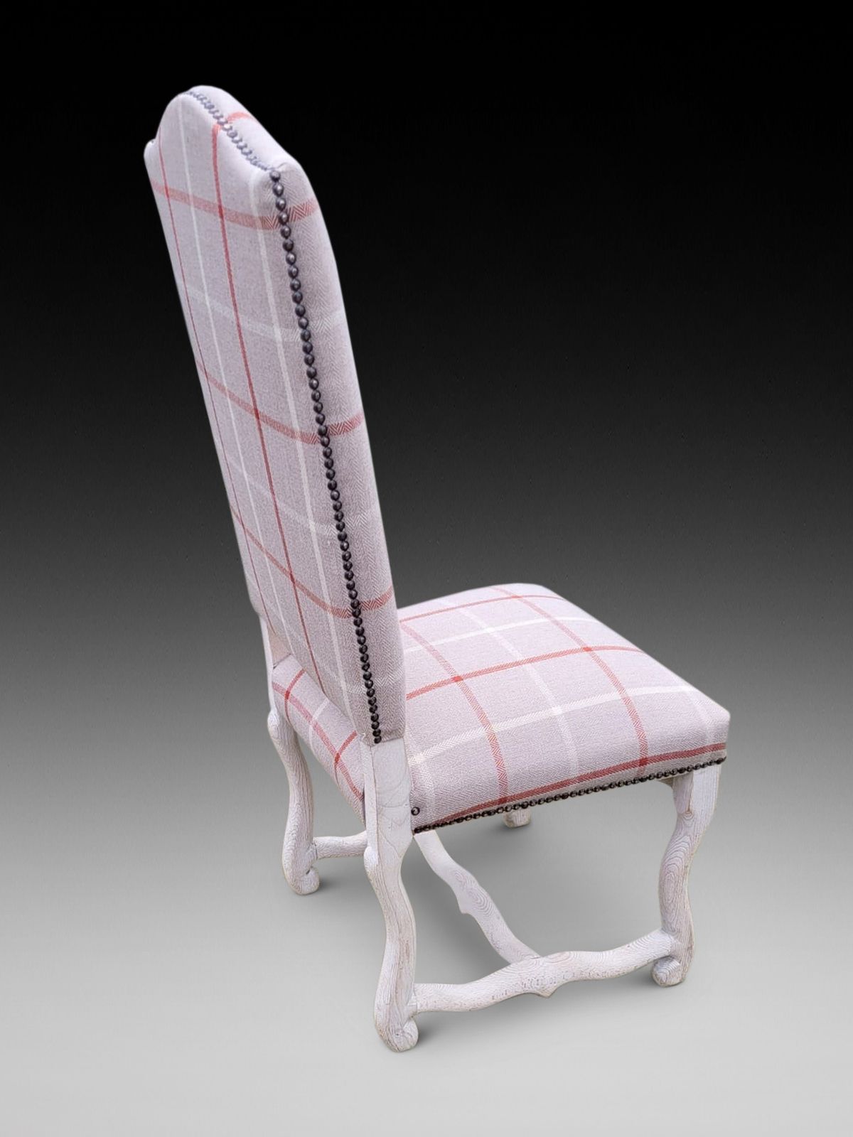 Set Of 10 French Style High Back Dining Chairs photo for sale